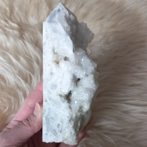 Raw Druzy Quartz Tower - Picture 2 of 10